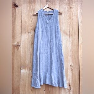 Francesca Bettini Gray V-Neck Sleeveless Dress Sz Small